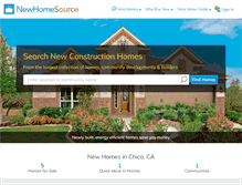 Tablet Screenshot of newhomes.mlive.com