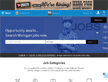 Tablet Screenshot of jobs.mlive.com
