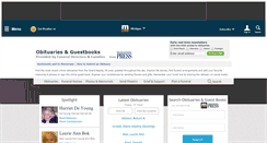 Desktop Screenshot of obits.mlive.com